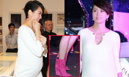 Hằng Nga của 'Đại náo Thiên cung' bầu to vẫn lênh khênh trên giày cao