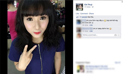 Thùy Chi khác lạ với gương mặt make up giống... búp bê