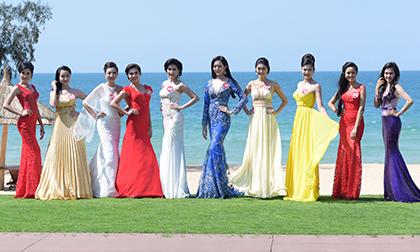 HHVN 2014: 38 thí sinh tiếp tục tỏa sáng với áo dài và đầm dạ hội