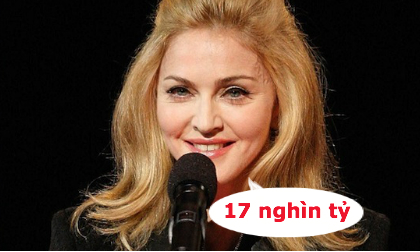 Madonna soán ngôi ca sĩ giàu nhất thế giới