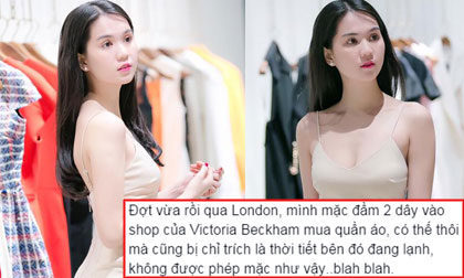 Ngọc Trinh bức xúc vì mặc áo hai dây giữa trời lạnh cũng bị 'soi'