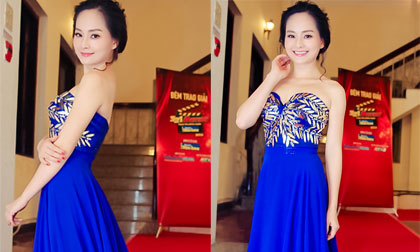 Lan Phương đẹp rạng rỡ với váy dạ hội