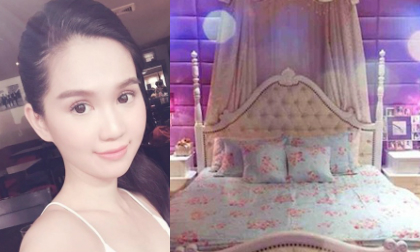 Ngọc Trinh khoe phòng ngủ lộng lẫy như công chúa