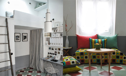 Nhà 25m2 vẫn xây được bàn bếp to rộng