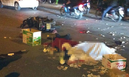 Hai thanh niên ngã xuống đường bị xe tải cán tử vong