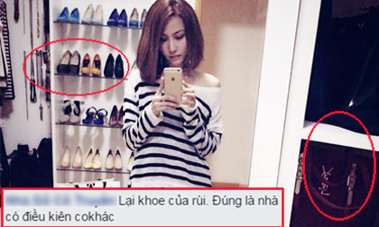 Ngân Khánh chụp hình cũng bị 'ném đá' là 'khoe của'