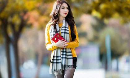 HH châu Á tại Mỹ - Jennifer Chung đẹp thơ mộng giữa trời thu