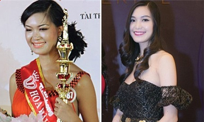 Nhan sắc 'một trời một vực' của các HH Việt sau đăng quang