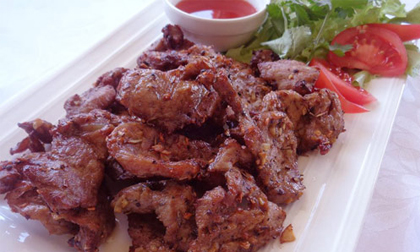 Thịt heo chiên khô lạ miệng cuối tuần