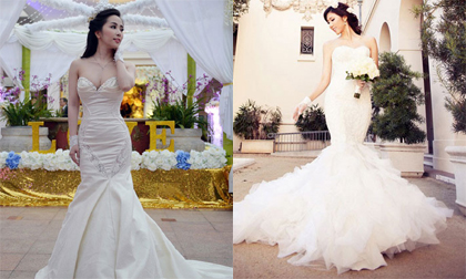 Top váy cưới gợi cảm nhất của mỹ nhân Việt năm 2014