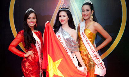 Triều Thu bất ngờ đăng quang hoa hậu Đông Nam Á 2014