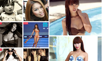 Hà Anh khoe ảnh thay đổi theo năm tháng