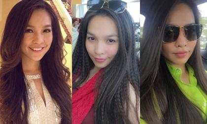 Hiền Thục xinh tươi với tóc dập xù mới