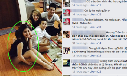 Hương Tràm lại nhận 'gạch đá' vì mặc bạo, ngồi vô duyên