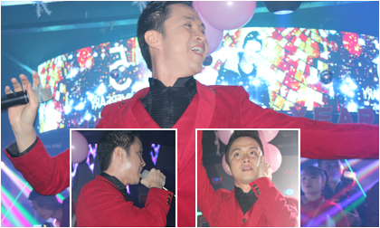 Nhật Tinh Anh 'mướt mồ hôi' giữa đêm đông Hà Nội