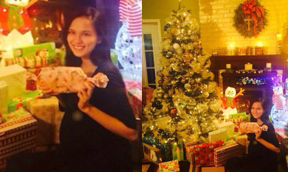 Diễm Hương khoe ảnh ngập tràn trong quà Noel