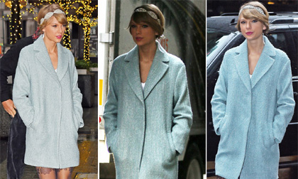 Taylor Swift xinh như công chúa ra phố ngày lạnh