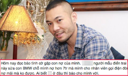 Doãn Tuấn tiếp tục bị tố quỵt tiền sửa xe?