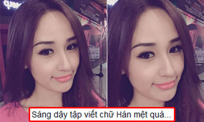 Mai Phương Thúy khoe khéo việc chăm chỉ học tiếng Trung