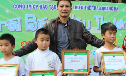 Triệu Quang Hà tổ chức giải bóng đá thiếu nhi nhằm mục đích từ thiện