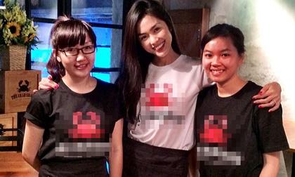 Tăng Thanh Hà khoe ảnh mặc tạp dề bên nhân viên cực đáng yêu