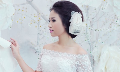 Bất ngờ xuất hiện bộ ảnh Vân Hugo mặc váy cưới lần thứ 2