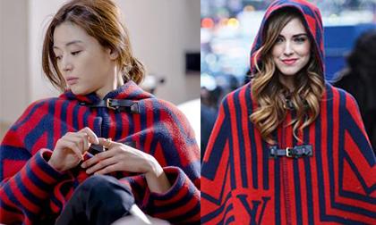 Nữ chính "Vì sao đưa anh tới" cá tính với áo choàng Louis Vuitton