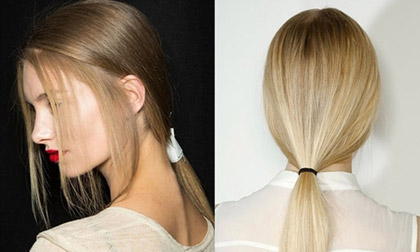 Biến tấu cho tóc đuôi ngựa thấp đến công sở