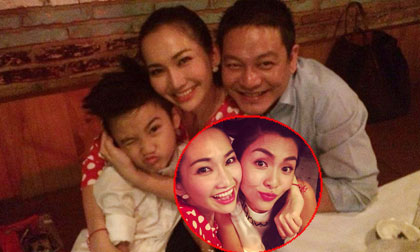 Gia đình Kim Hiền chụp ảnh tự sướng hạnh phúc tại quán ăn của Hà Tăng 
