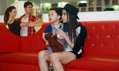 Bắt gặp Trương Quỳnh Anh đưa con trai đến xem Tim tập nhảy