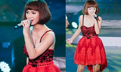 Trà My Idol xinh đẹp như búp bê trên sân khấu