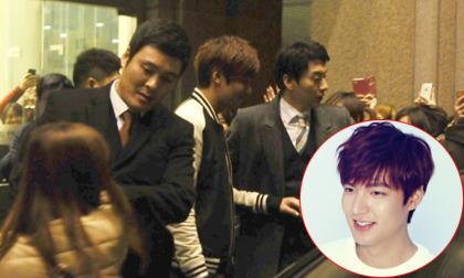 Fan nữ bị vệ sỹ đẩy ra ngoài vì "cuồng lao tới" Lee Min Ho