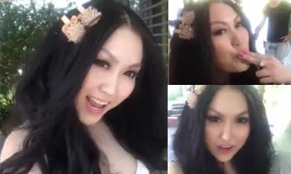  Phi Thanh Vân tự quay clip ở  hậu trường phim cực đáng yêu