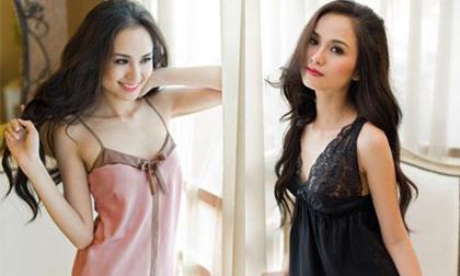 Hoa hậu Diễm Hương gợi cảm với đồ ngủ