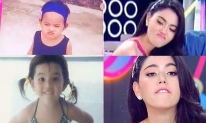 Fans thích thú ảnh tạo dáng bé, lớn y chang của "ma nữ" Thái Lan