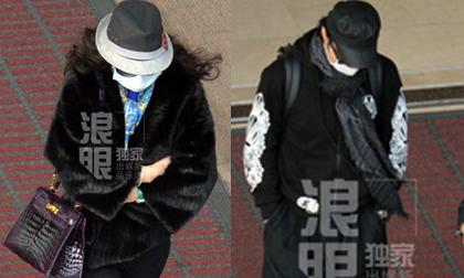 Chương Tử Di và người tình "kẻ trước người sau" kín mít ở sân bay 