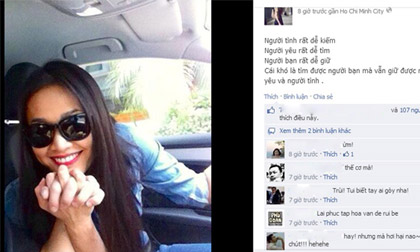 Dương Mỹ Linh khoe ảnh hạnh phúc nắm bàn tay ‘bí mật’