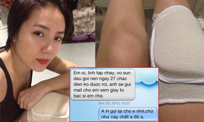 Phương Linh vỡ sụn đầu gối, bị tố xù show