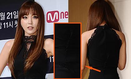 Sao Hàn "muối mặt" vì váy khâu lộ liễu