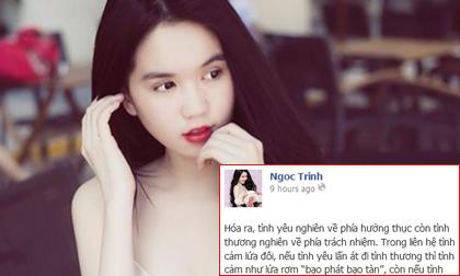 Ngọc Trinh trải lòng về chữ "Tình" được dân mạng đánh giá cao