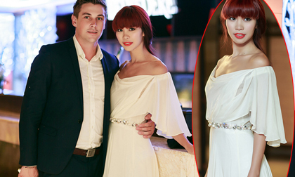 Hà Anh váy áo trễ nải dự event cùng trai Tây mới