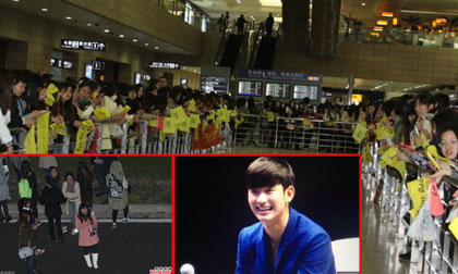Fans Trung đợi cả tiếng đồng hồ ở sân bay vẫn "đón hụt" Kim Soo Hyun