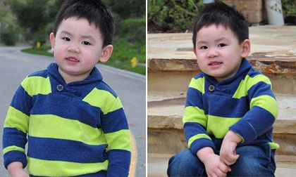 Ngắm vẻ bụ bẫm dễ thương của cậu út nhà Bằng Kiều