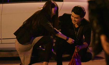 Ưng Hoàng Phúc hẹn hò gái lạ trong đêm khuya