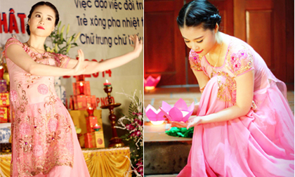 Á khôi Lưu Ly như đóa sen hồng nơi cửa Phật