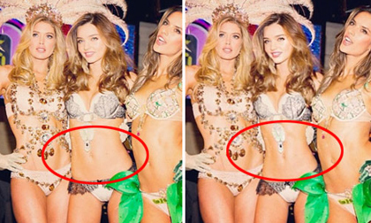Miranda Kerr bị bóc mẽ photoshop quá đà