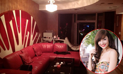 Soi nhà 'đỏ rực' của mẫu xinh Hồng Quế