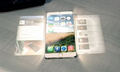 Bản thiết kế iPhone 6 hai màn hình "ảo", chơi game 3D siêu thực