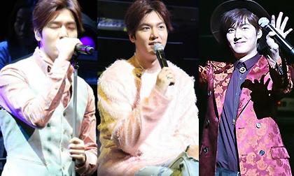 Lee Min Ho với tóc "bổ luống" và thời trang sân khấu "sến sẩm"