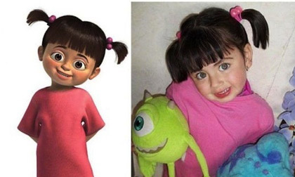 Hài hước người thật giống 'y chang' nhân vật hoạt hình